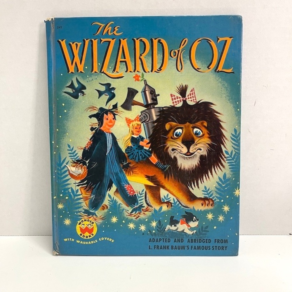 Vintage 1951 The Wizard of Oz Wonder Book Hardcover Collectible 563